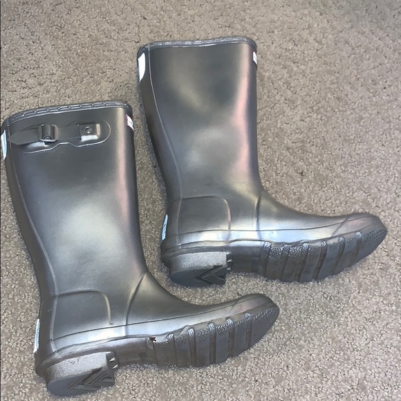 Hunter Other - kids hunters boots silver